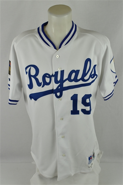 Wilkerson #19 Kansas City Royals 1994 Game Used Jersey