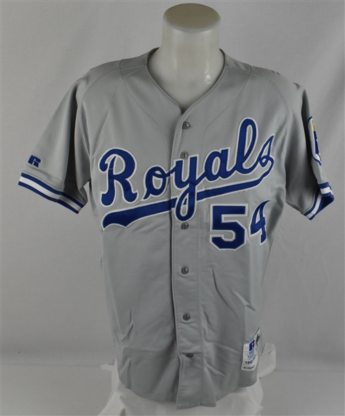 Ed Pierce 1992 Kansas City Royals #54 Game Used Jersey