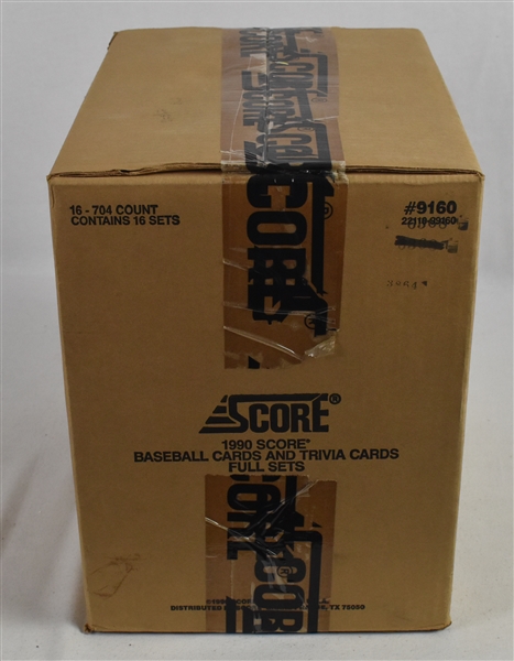 1990 Score Baseball Factory Sealed Case w/16 Sets