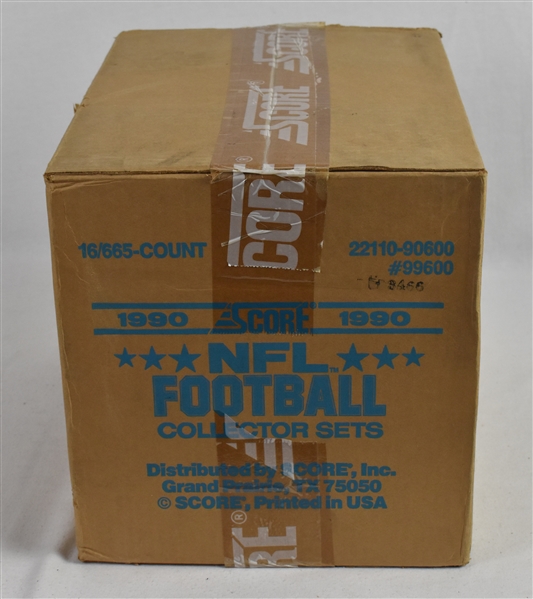 1990 Score Football Factory Sealed Case w/16 Sets
