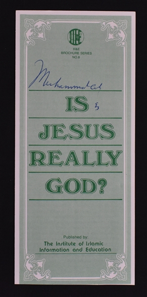 Muhammad Ali Autographed Pamphlet