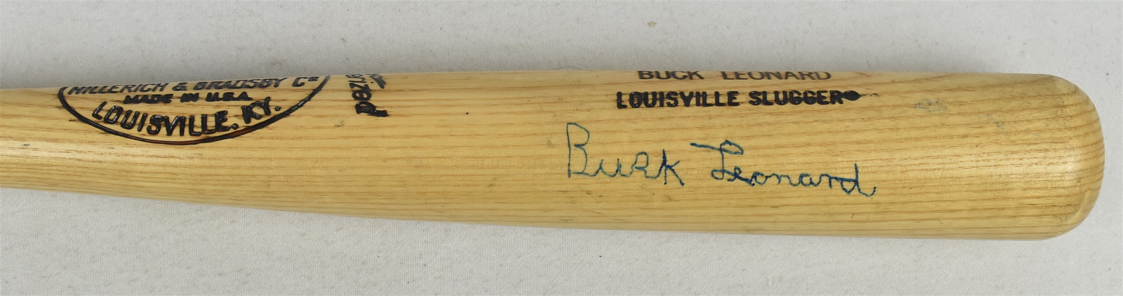 Buck Leonard Autographed Bat