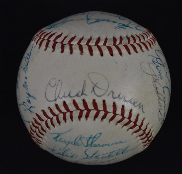 Milwaukee Braves 1961 Team Signed Baseball
