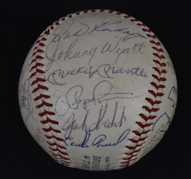 Team Signed 1964 American League All-Star Game Baseball w/Mickey Mantle