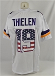 Adam Thielen Autographed Minnesota Vikings Flag Jersey