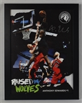 Anthony Edwards Autographed Rookie Dunk 21x27 Framed Photo w/2 Tickets to Minnesota Timberwolves Game 