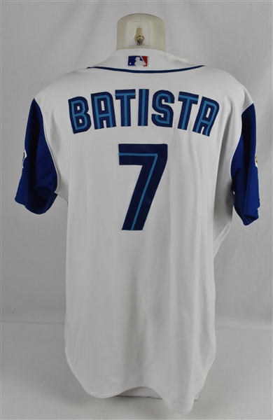 Tony Batista 2001 Toronto Blue Jays Game Used Jersey