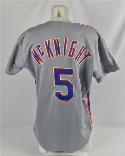 Jeff McKnight 1992 New York Mets Game Used Jersey