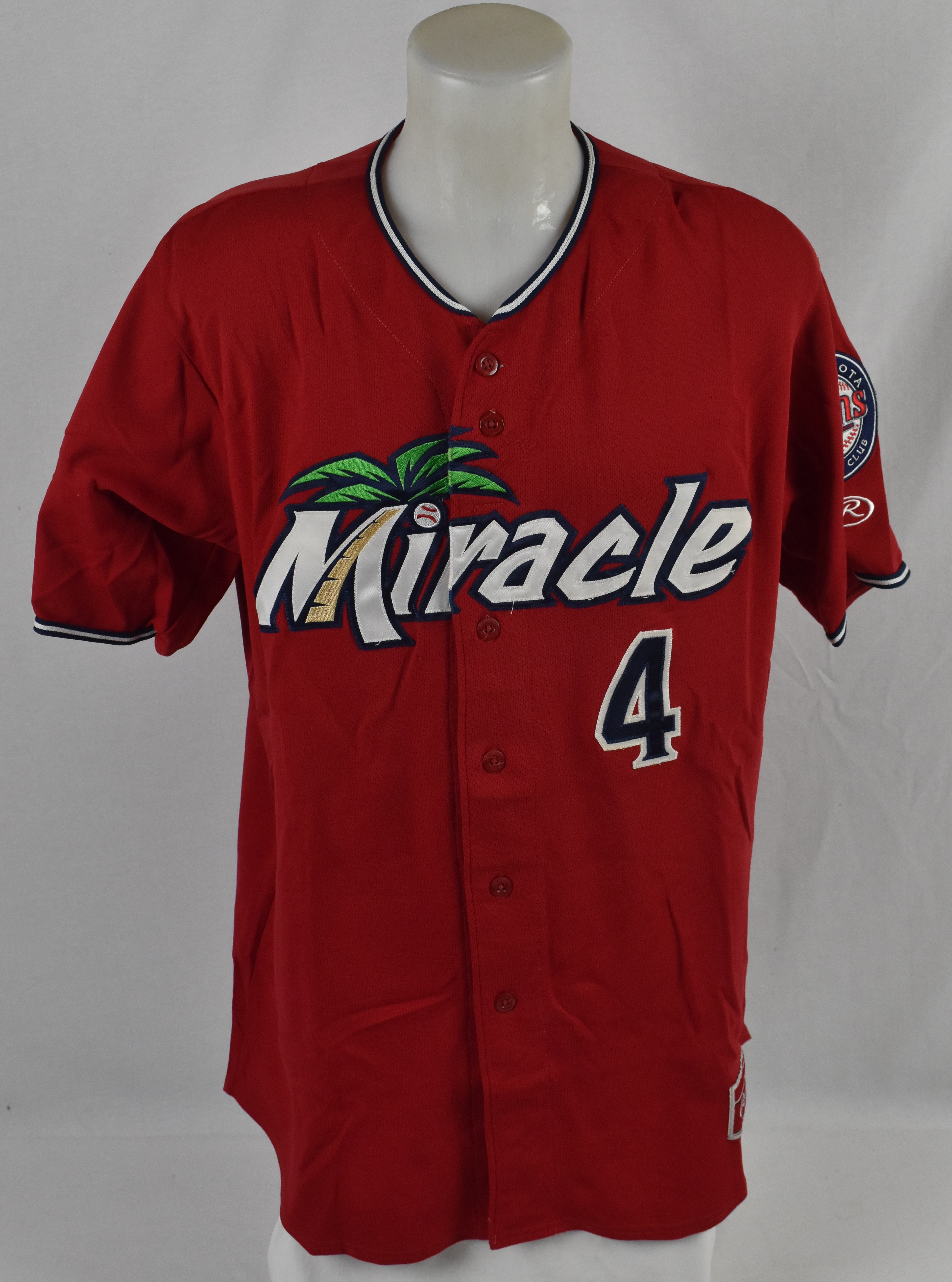 Lot Detail - Byron Buxton 2014 Game Used Fort Myers Miracle ML Alternate Red  Jersey w/Team LOA