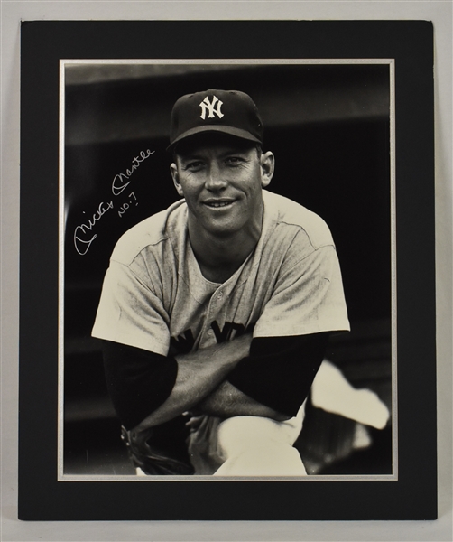Mickey Mantle Autographed & Inscribed 16x20 Photo