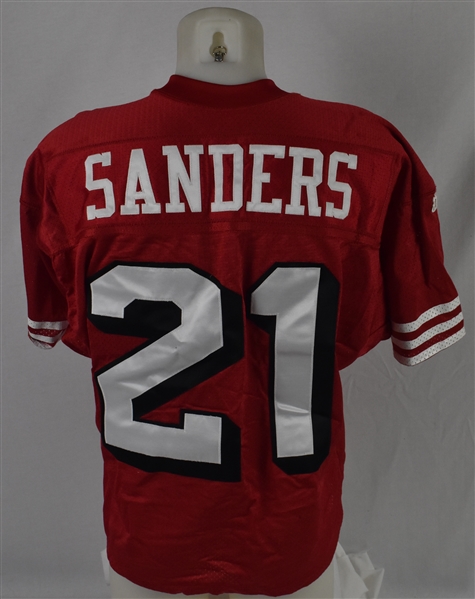 Deion Sanders 1994 San Francisco 49ers Game Used 75th Anniversary Jersey w/Dave Miedema LOA