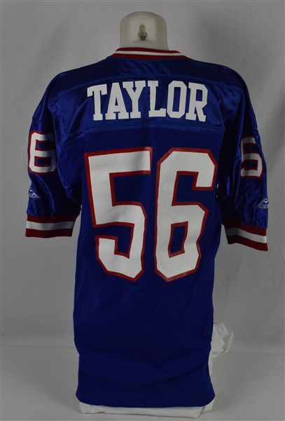 Lawrence Taylor 1993 New York Giants Game Issued Jersey w/Dave Miedema LOA
