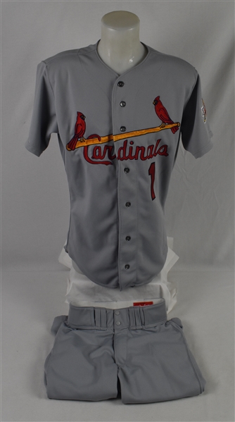 Ozzie Smith 1992 St Louis Cardinals Game Used Jersey w/Dave Miedema LOA