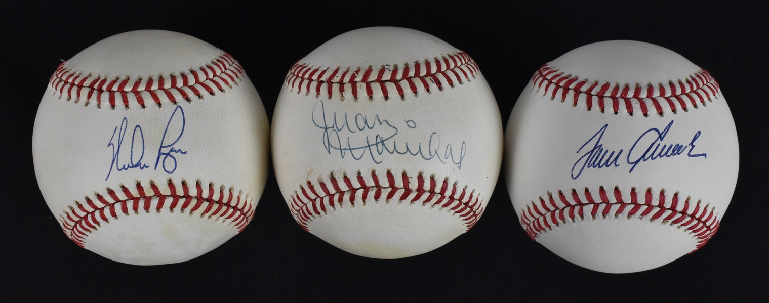 Collection of 3 Autographed Baseballs w/Nolan Ryan & Tom Seaver