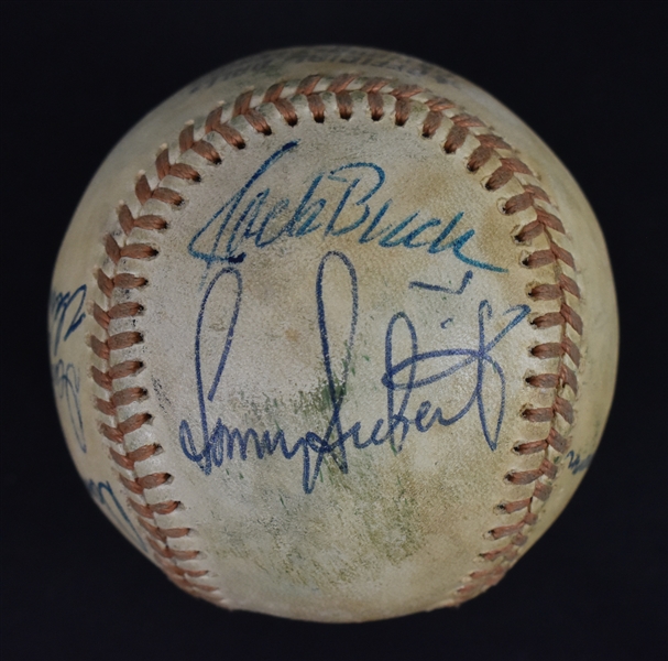 Autographed Baseball w/Jack Buck