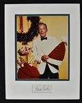 Bing Crosby Autographed Matted Display