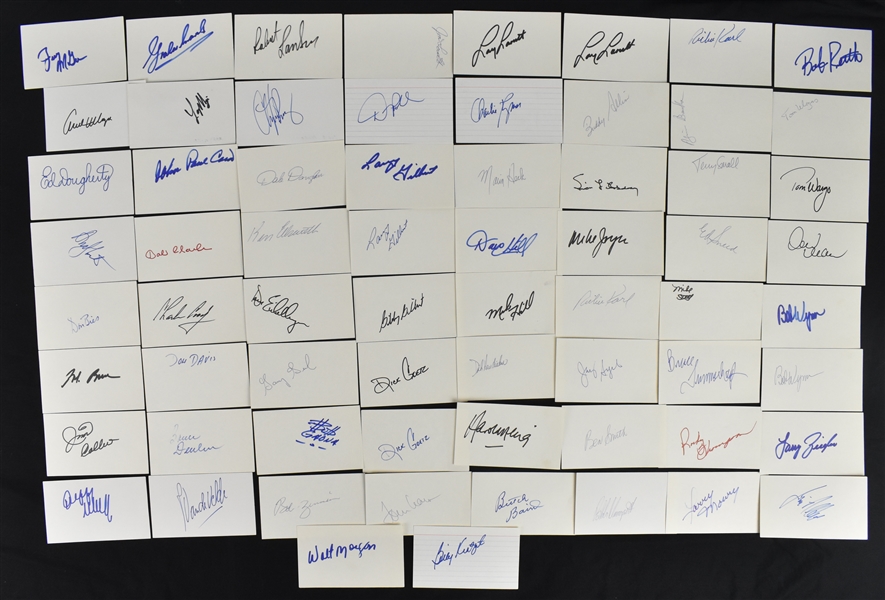PGA Lot of 65 Autographed Cut Signatures