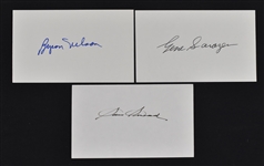 Sam Snead Byron Nelson & Gene Sarazen Lot of 3 Autographed Cut Signatures