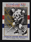 Herb Brooks Autographed 1991 Hockey Card