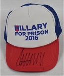 Donald Trump RARE Autographed "Hillary For Prison" Hat