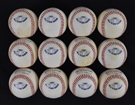 Lot of 12 MLB 1980 All-Star Game Baseballs 