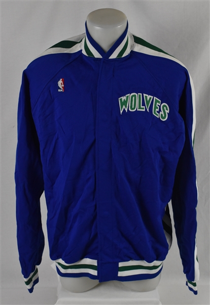 Minnesota Timberwolves 1989-90 Inaugural Season Game Used Warm Up Jacket