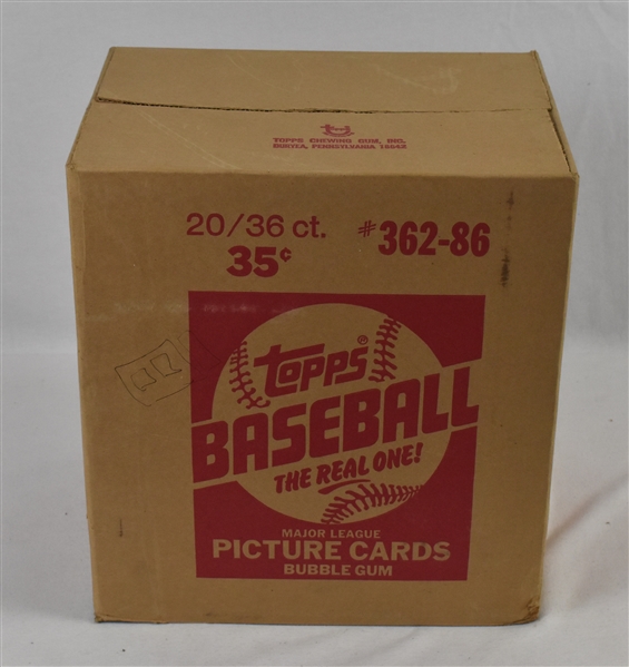 Unopened 1986 Topps Baseball Case