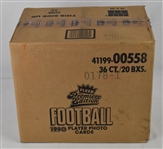 Unopened 1990 Fleer Football Case