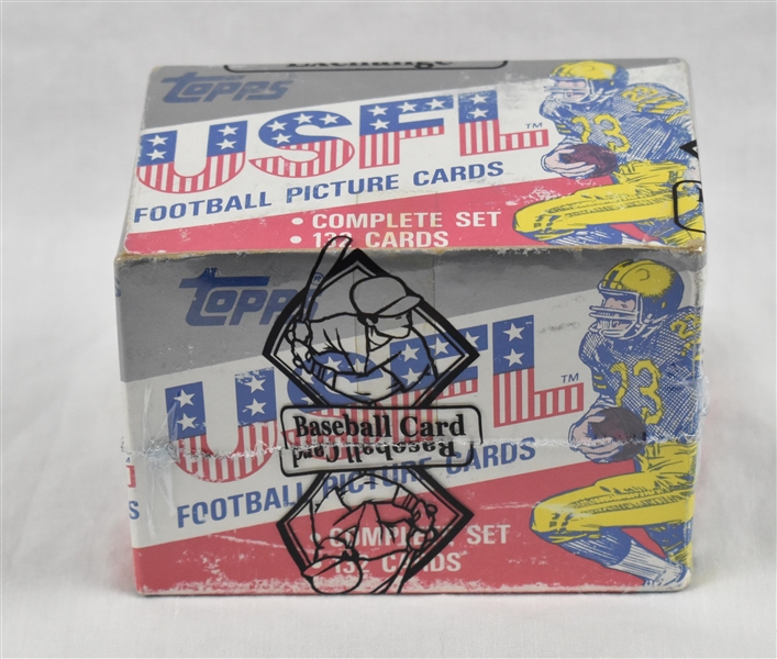 Vintage 1985 Topps USFL Football Set *Sealed & Authenticated by BBCE*