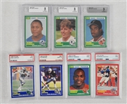 NFL 1989 Score Football Card Set w/Barry Sanders Troy Aikman Cris Carter Tim Brown Derrick Thomas & Deion Sanders Graded Rookie Cards  