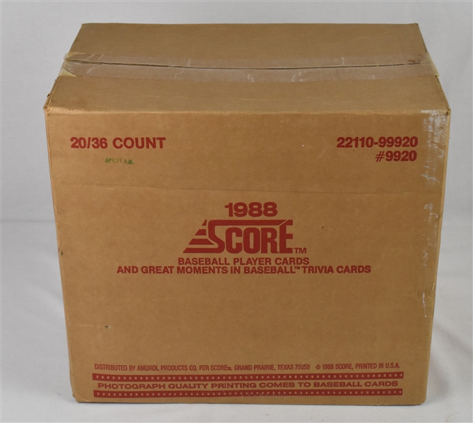 Unopened 1988 Score Baseball Case