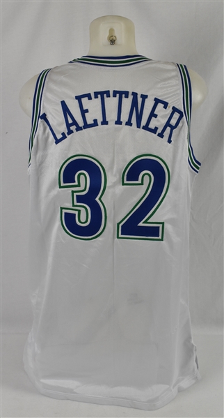 Christian Laettner 1992-93 Minnesota Timberwolves Game Issued Rookie Jersey w/Dave Miedema LOA