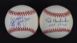 Ted Hendricks & James Lofton Oakland Raiders Autographed Baseballs