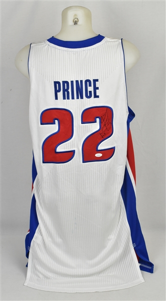 Tayshaun Prince 2011-12 Detroit Pistons Game Used & Autographed Jersey