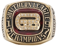 Greenville Braves 1997 Southern League Champions Gold & Diamond Ring 
