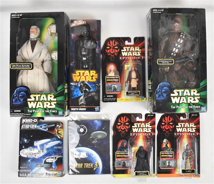 Star Wars & Star Trek Figures In Original Packaging