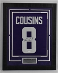 Kirk Cousins Minnesota Vikings Autographed Framed Display
