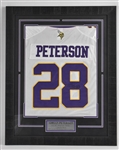 Adrian Peterson Minnesota Vikings Autographed Framed Display