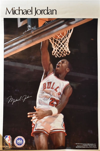 Michael Jordan Autographed & Inscribed Vintage Poster 