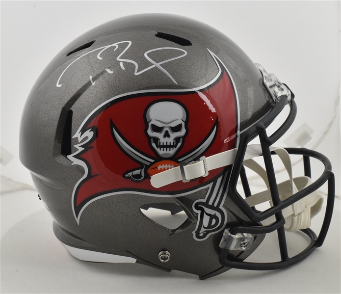 Tom Brady Autographed Tampa Bay Buccaneers Super Bowl LV Full Size Helmet
