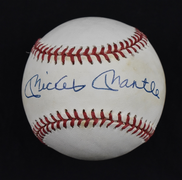 Mickey Mantle Autographed Baseball UDA