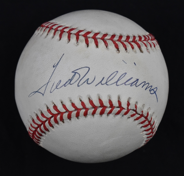Ted Williams Autographed Baseball UDA