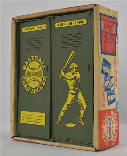 Vintage 1968 MLB Baseball Card Locker In Original Box