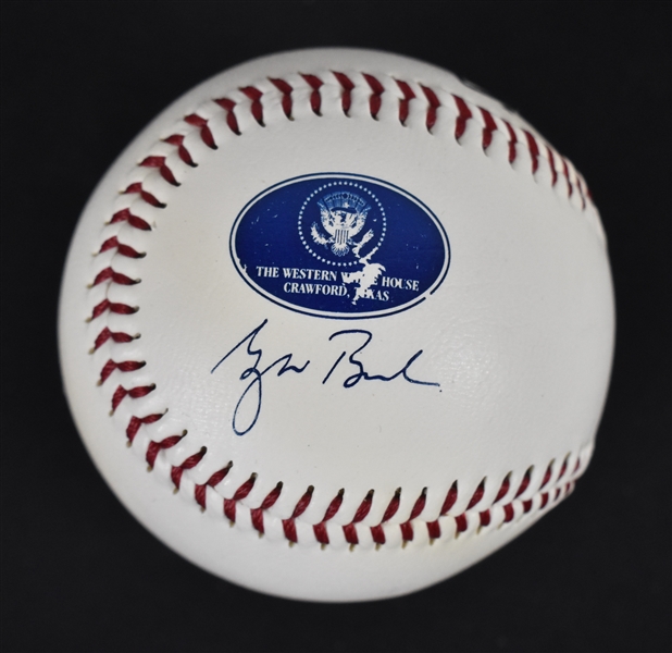 President Bush Western White House Spalding Baseball	