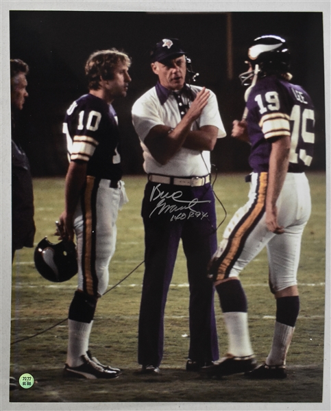 Bud Grant Lot of 2 Autographed 16x20 Photos