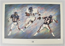 Walter Payton Autographed Limited Edition /1993 Lithograph
