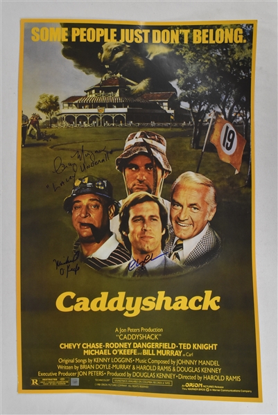 Caddyshack Autographed Movie Poster