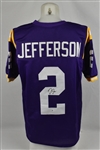 Justin Jefferson Autographed LSU Tigers Jersey