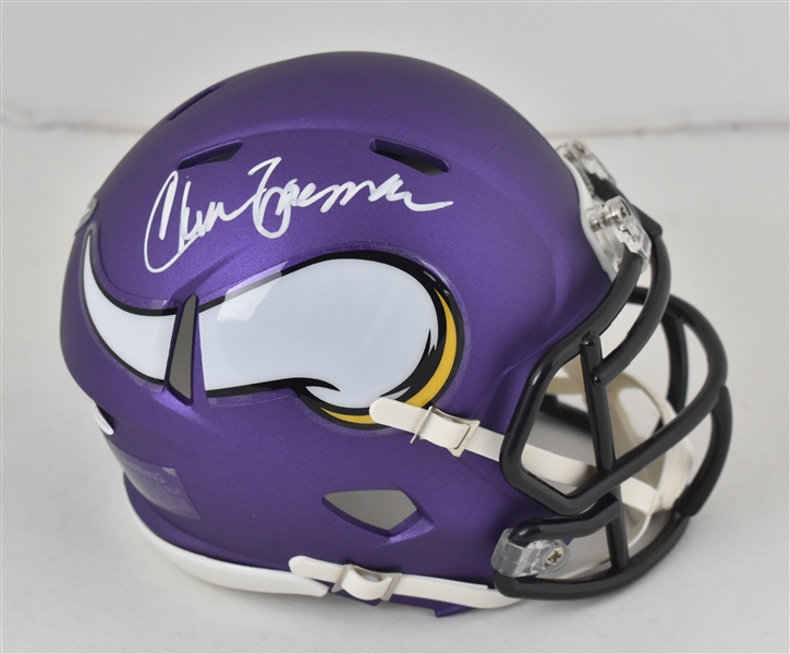 Chuck Foreman Autographed Minnesota Vikings Mini Helmet
