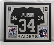 Bo Jackson Autographed Framed Jersey Display